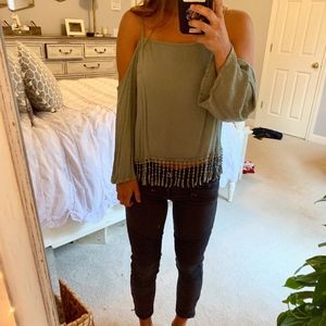 Off-the-Shoulder Boho Top